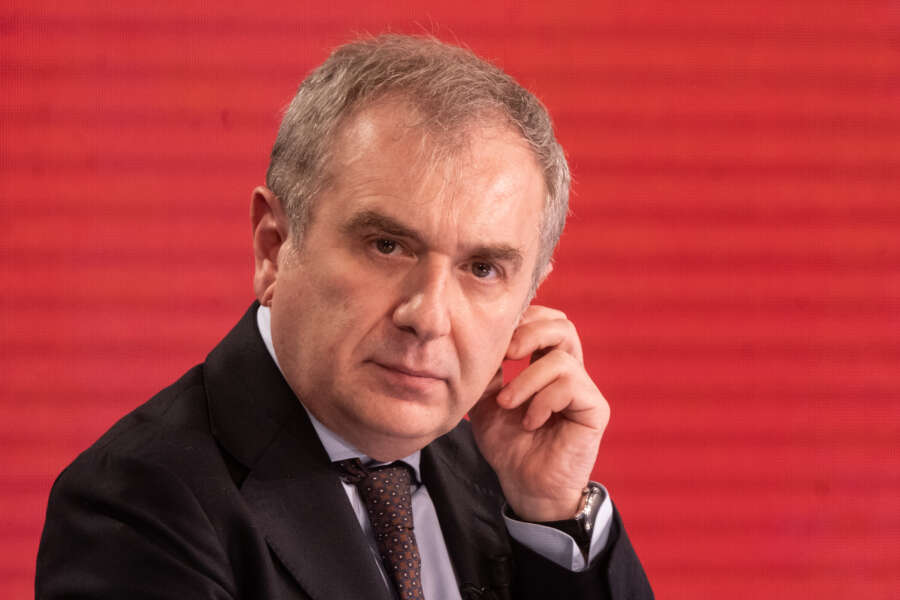 Foto Mauro Scrobogna /LaPresse
21-04-2022 Roma, Italy
Cronaca
RAI – trasmissione Porta a Porta
Nella foto: il presidente della ANM Giuseppe Santalucia ospite della trasmissione condotta da Bruno Vespa

Photo Mauro Scrobogna / LaPresse
April 21, 2022 Rome, Italy
News
RAI – Porta a Porta broadcast
In the photo: the president of the ANM Giuseppe Santalucia guest of the program conducted by Bruno Vespa