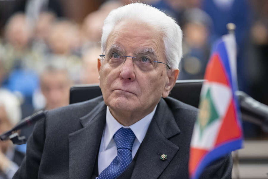 21 Dicembre 2023 Roma, Italia
Politica

Il Presidente Sergio Mattarella alla sede del Comando Operativo di vertice Interforze,in occasione del collegamento in videoconferenza per rivolgere gli auguri ai contingenti militari italiani impegnati nei teatri di operazioni internazionali
(foto di Francesco Ammendola – Ufficio per la Stampa e la Comunicazione della Presidenza della Repubblica)