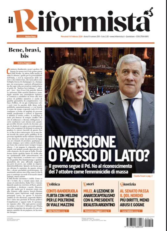 Quotidiano del 14 Febbraio 2024