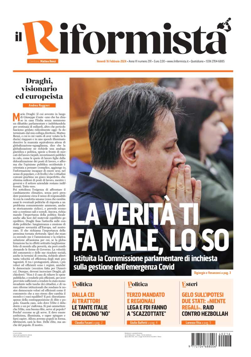 Quotidiano del 16 Febbraio 2024