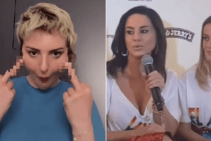 Arisa contro Paola Iezzi: il dito medio “Ipocrita, non salutarmi più”. Volano stracci tra le cantanti ospiti del Festival di Sanremo 2024