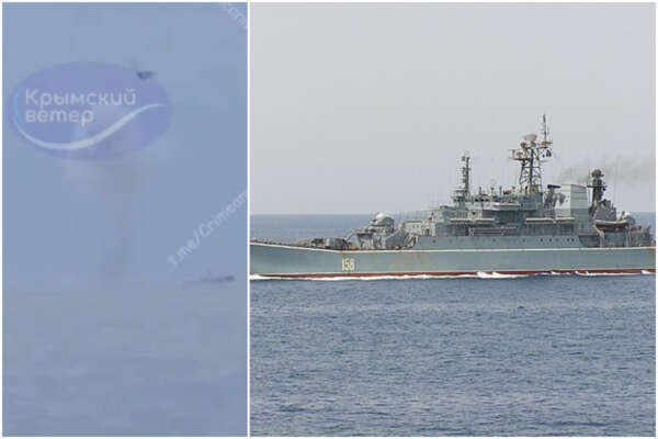 Nave russa Tsezar Kunikov colpita e affondata nel Mar Nero, Kiev esulta: “Siamo stati noi” Nave russa Tsezar Kunikov colpita e affondata nel Mar Nero, Kiev esulta: “Siamo stati noi”