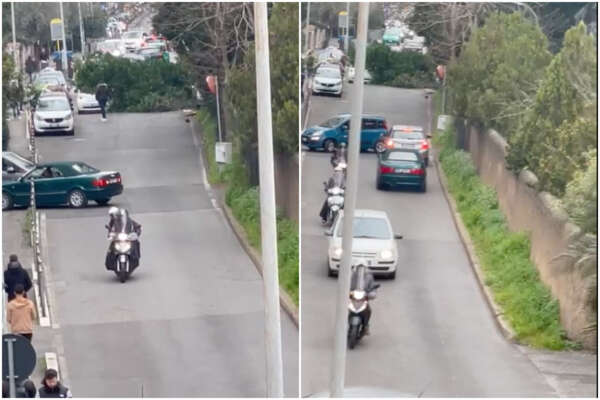 Roma, albero cade in via del Casaletto: tragedia sfiorata e traffico paralizzato