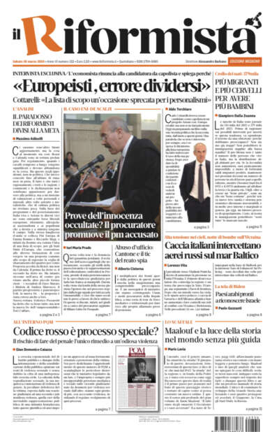 Quotidiano del 30 Marzo 2024