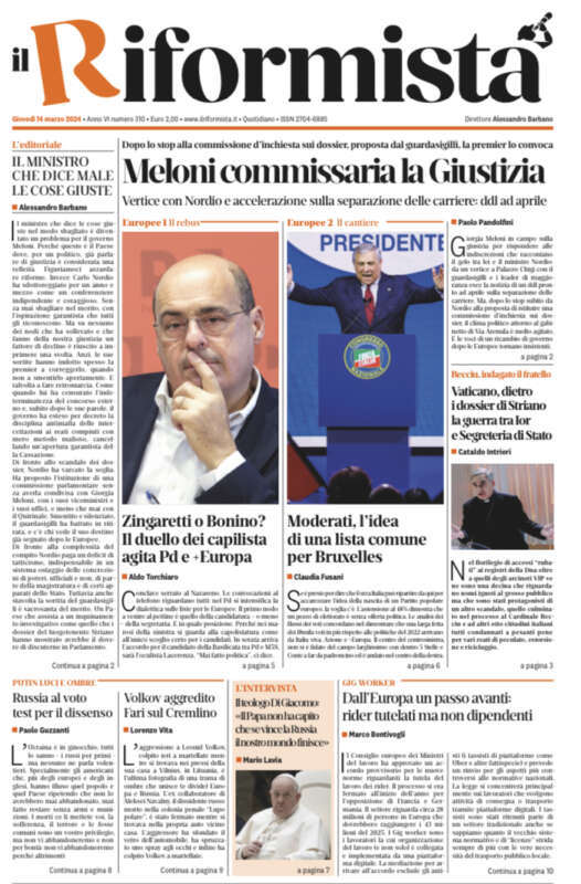 Quotidiano del 14 Marzo 2024