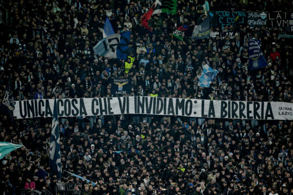 Tifosi Lazio contro Bayern Monaco Tifosi Lazio contro Bayern Monaco