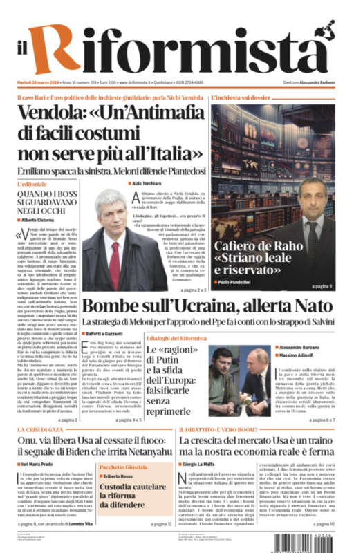 Quotidiano del 26 Marzo 2024