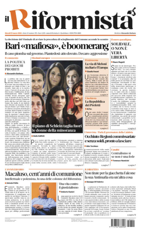 Quotidiano del 21 Marzo 2024