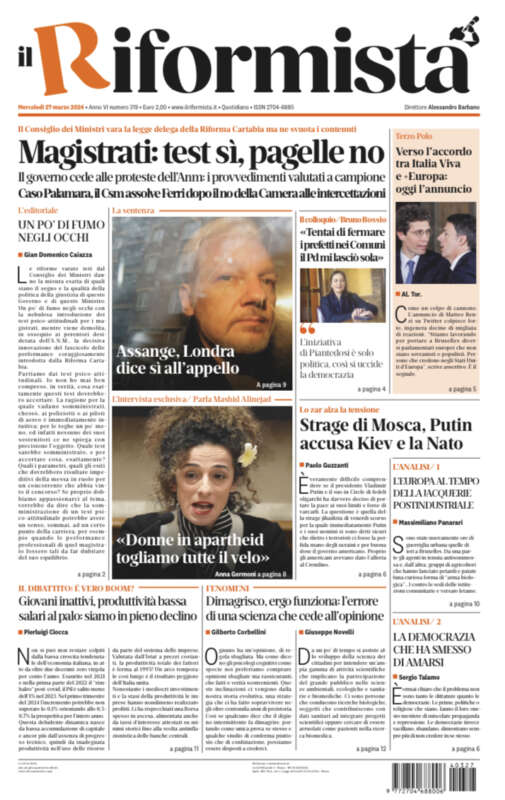 Quotidiano del 27 Marzo 2024