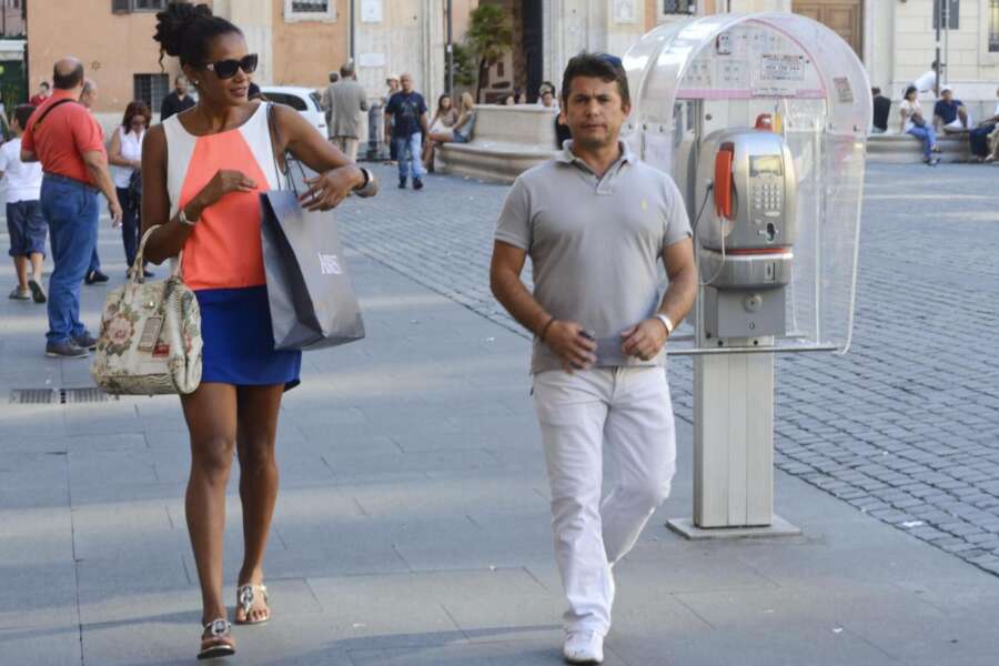 Denny Mendez con il nuovo compagno Oscar Generale  Tenzin / LaPresse