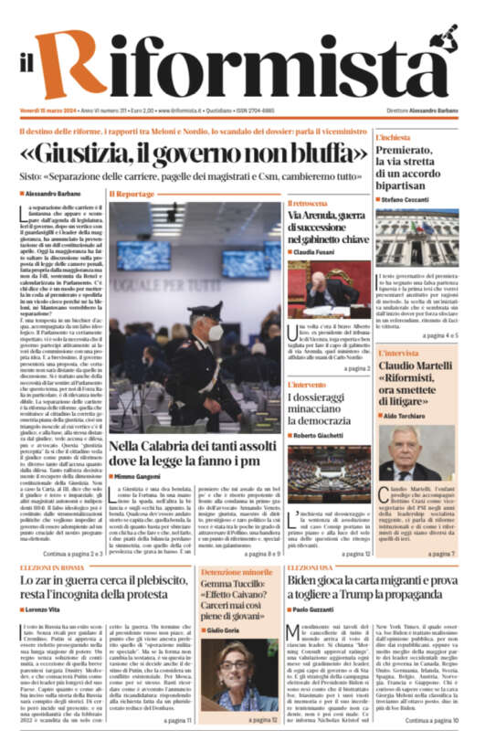 Quotidiano del 15 Marzo 2024