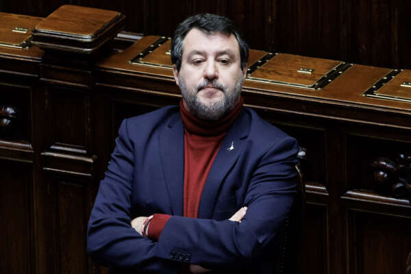 Il ministro dei Trasporti Matteo Salvini durante il Question time alla Camera dei deputati.
Roma, Mercoledì, 13 marzo 2024
(Foto Roberto Monaldo / LaPresse)
Transport minister Matteo Salvini during the Question time in the Chamber of Deputies. Rome, Wednesday, March 13, 2024
(Photo by Roberto Monaldo / LaPresse) Il ministro dei Trasporti Matteo Salvini durante il Question time alla Camera dei deputati.
Roma, Mercoledì, 13 marzo 2024
(Foto Roberto Monaldo / LaPresse)
Transport minister Matteo Salvini during the Question time in the Chamber of Deputies. Rome, Wednesday, March 13, 2024
(Photo by Roberto Monaldo / LaPresse)