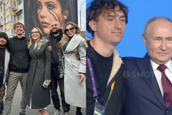 Jorit in Russia con Putin