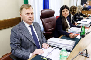 Il direttore della Dia Michele Carbone durante l’audizione in commissione  in commissione Antimafia presieduta da Chiara Colosimo. Roma, Lunedì, 25 marzo 2024 (Foto Roberto Monaldo / LaPresse)

Head of the Anti-mafia investigation directorate Michele Carbone during the hearing in the Anti-Mafia Commission chaired by Chiara Colosimo. Rome, Monday, March 25, 2024 (Photo by Roberto Monaldo / LaPresse)