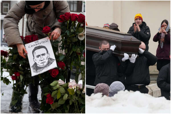 I funerai di Navalny tra blindati, sniper e censura tv, chapeau alla folla: “Putin assassino” I funerai di Navalny tra blindati, sniper e censura tv, chapeau alla folla: “Putin assassino”