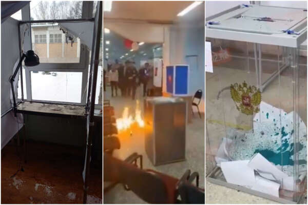 Elezioni Russia, il voto farsa tra molotov e fiamme ai seggi e liquidi nelle urne: la protesta delle donne