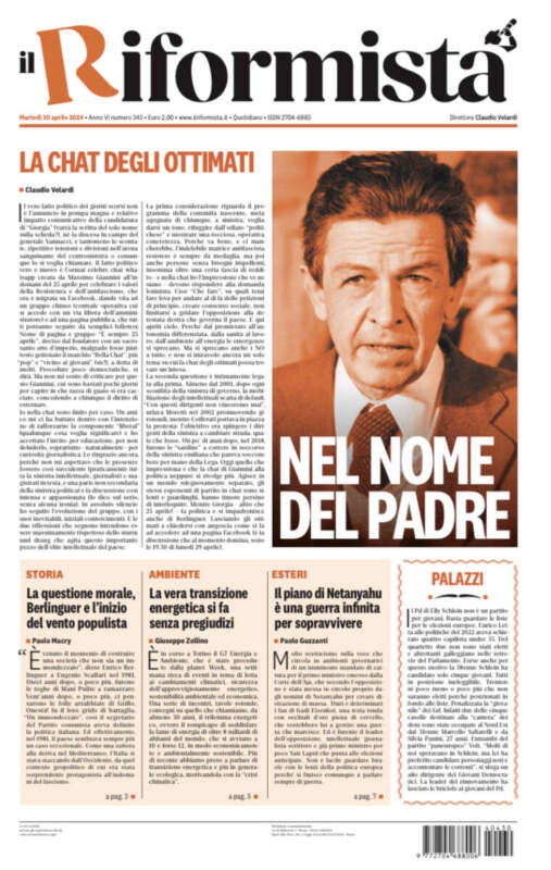 Quotidiano del 30 Aprile 2024