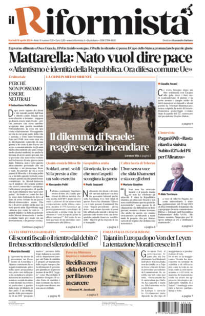 Quotidiano del 16 Aprile 2024