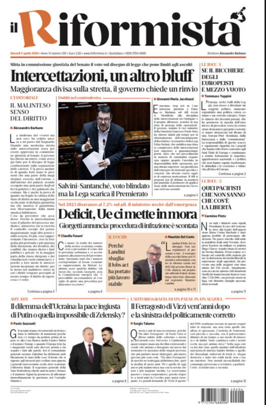 Quotidiano del 4 Aprile 2024