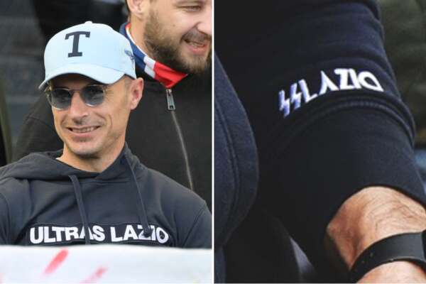 Roma-Lazio, l’ex biancoceleste Radu in Curva con indosso il simbolo delle SS: il precedente del saluto romano