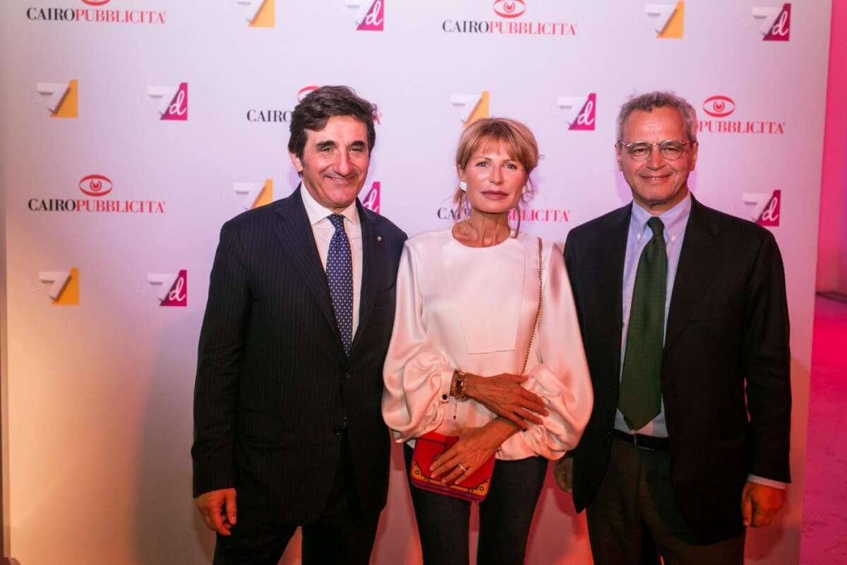 Enrico Mentana e Lilli Gruber, conduttori La7