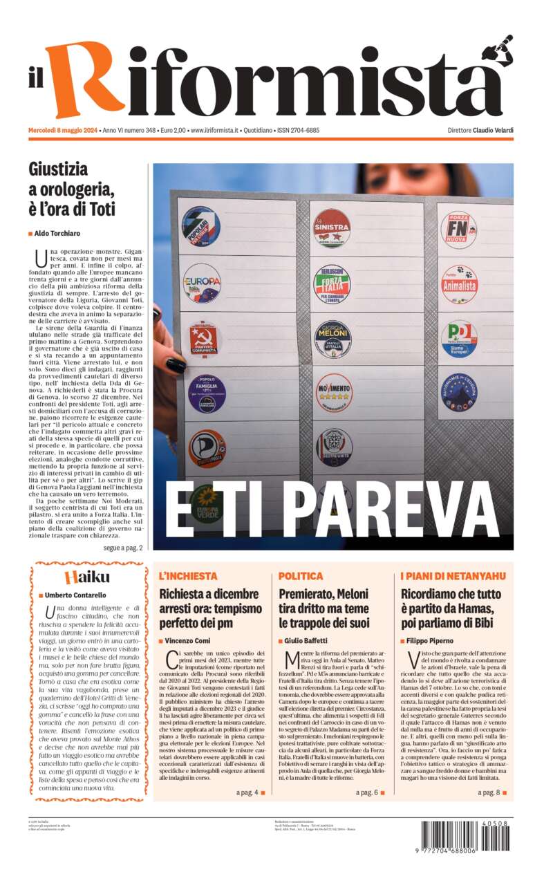 Quotidiano dell’8 Maggio 2024