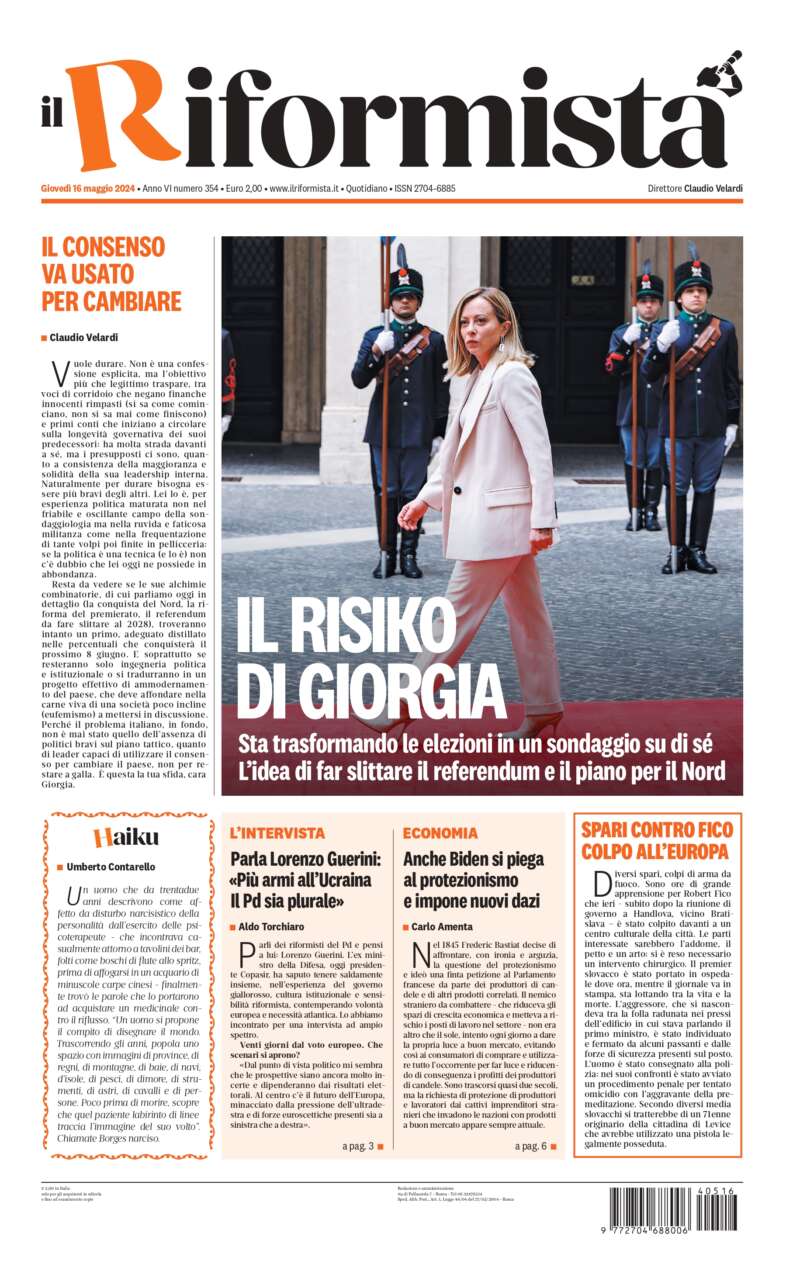 Quotidiano del 16 Maggio 2024
