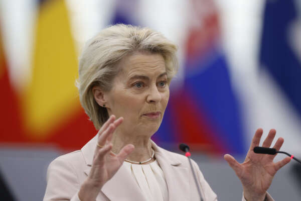 La presidente della Commissione europea Ursula von der Leyen