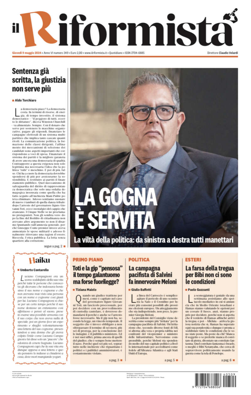 Quotidiano del 9 Maggio 2024
