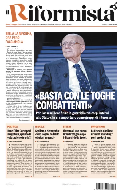 Quotidiano del 31 Maggio 2024