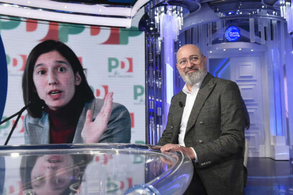 STEFANO BONACCINI PD SULLO SCHERMO ELLY SCHLEIN