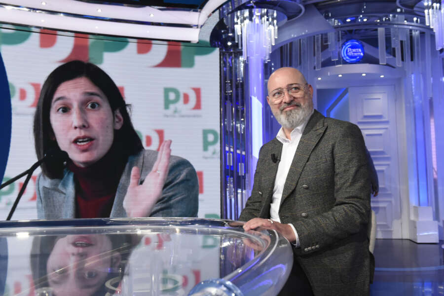 STEFANO BONACCINI PD SULLO SCHERMO ELLY SCHLEIN