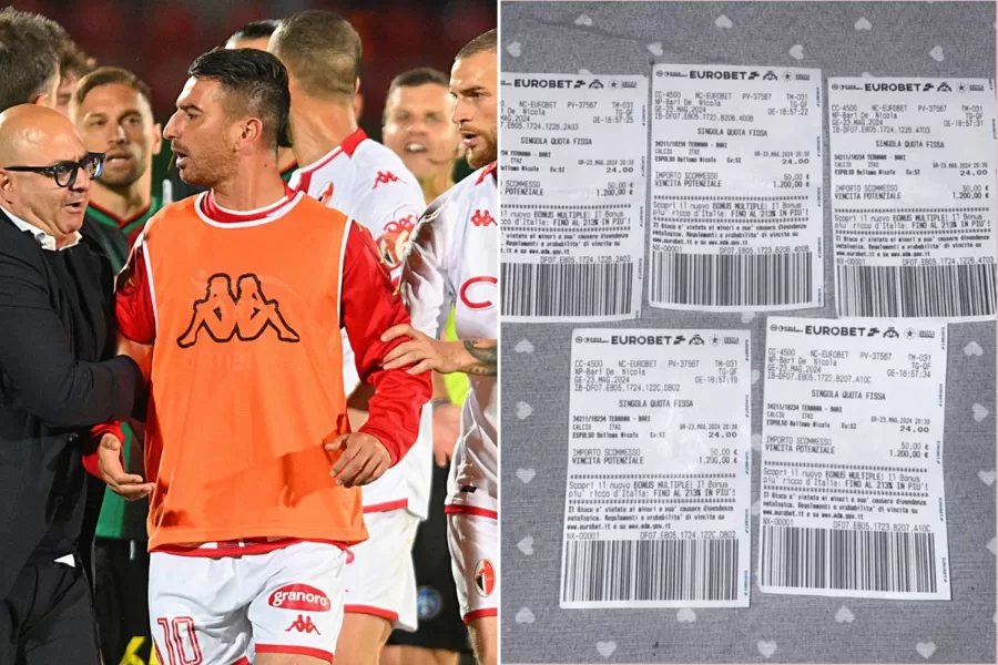 Calcioscommesse, aperta inchiesta sul rosso a Bellomo. A Bari serie di schedine da 1200€: il giocatore non era nemmeno in campo