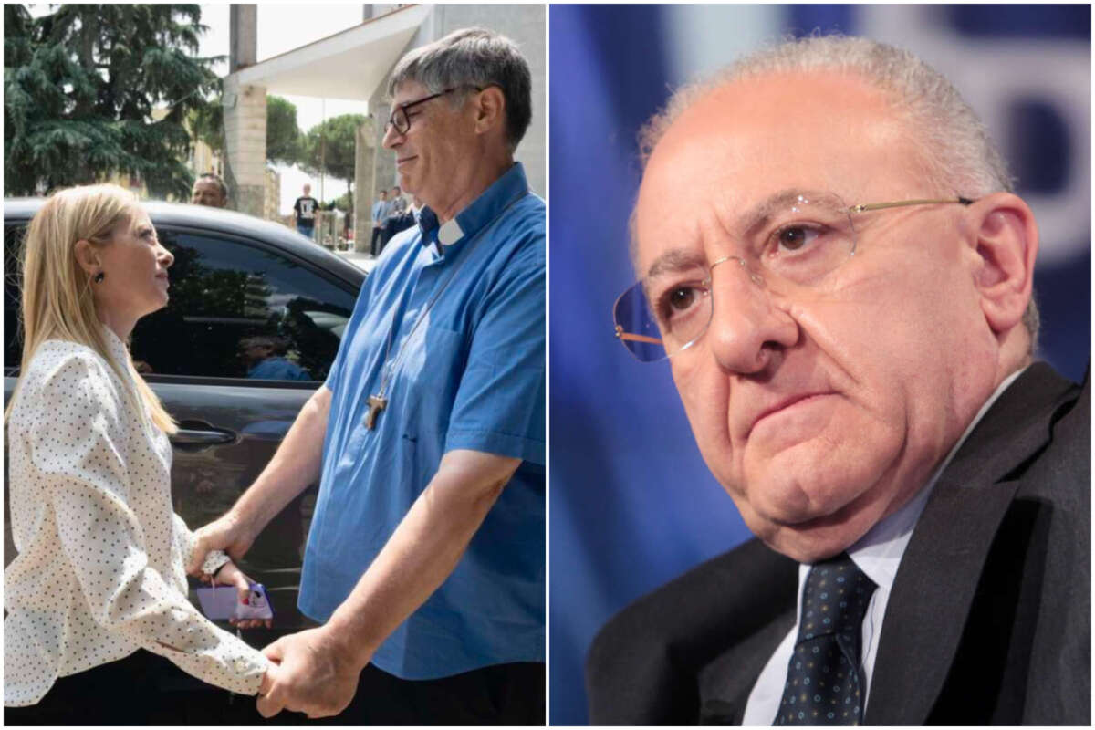 De Luca, attacco a don Patriciello “Pippo Baudo” e scontro con Meloni: “Presenta premierato a costituzionalisti come Pupo e Zanicchi”