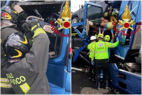 Schianto in autostrada, due morti e due feriti: ambulanza con bimbo bloccata, lunghe code ‘grazie’ a curiosi