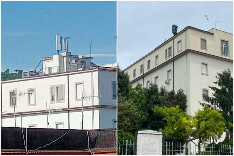 Antenne telefonia sul tetto della chiesa, residenti in protesta: “Per soldi mettete a rischio nostra salute”