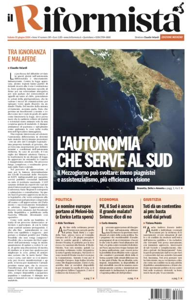 Quotidiano del 22 Giugno 2024