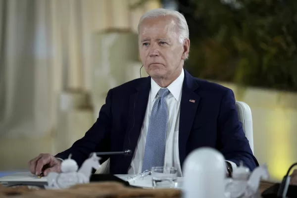 U.S. President Joe Biden attends a roundtable session entitled "Africa, climate change and development" on the first day of a G7 world leaders summit, at Borgo Egnazia, southern Italy, Thursday, June 13, 2024. (Christopher Furlong/Pool Photo via AP) 



associated Press / LaPresse
Only italy and Spain