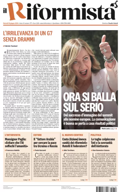 Quotidiano del 18 Giugno 2024