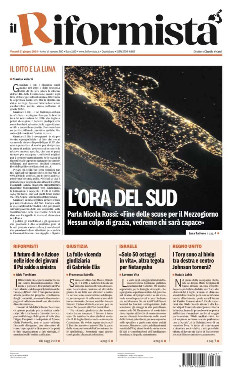 Quotidiano del 21 Giugno 2024