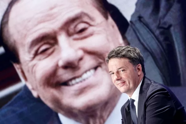 Foto Roberto Monaldo / LaPresse
13-01-2022 Roma
Trasmissione tv “Porta a Porta”
Nella foto Matteo Renzi, sullo schermo Silvio Berlusconi

Photo Roberto Monaldo / LaPresse
13-01-2022 Rome (Italy)
Tv program “Porta a Porta”
In the pic Matteo Renzi