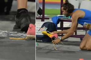 Tamberi ha molle nelle scarpe. La notte da supereroe: rischia l’eliminazione, poi salta da oro Olimpico con una gag che dà spettacolo