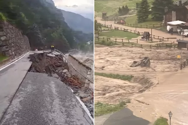 Alluvione a Cogne, abitanti sfollati e strade distrutte: la città è isolata. Gravi danni in Piemonte, due morti in Canton Ticino Alluvione a Cogne, abitanti sfollati e strade distrutte: la città è isolata. Gravi danni in Piemonte, due morti in Canton Ticino