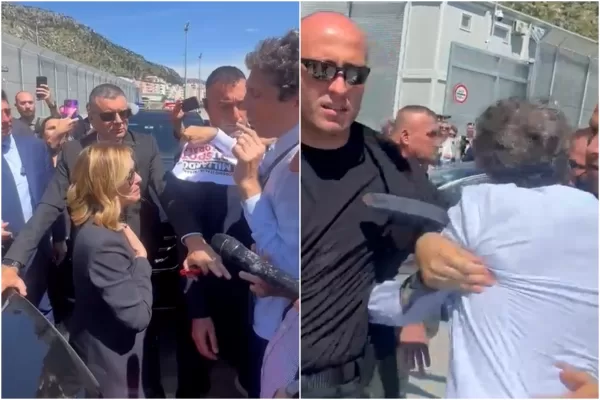 Magi contesta la passerella di Meloni e viene aggredito in Albania, premier ‘bulla’: “Capisco che devi superare la soglia di sbarramento” Magi contesta la passerella di Meloni e viene aggredito in Albania, premier ‘bulla’: “Capisco che devi superare la soglia di sbarramento”