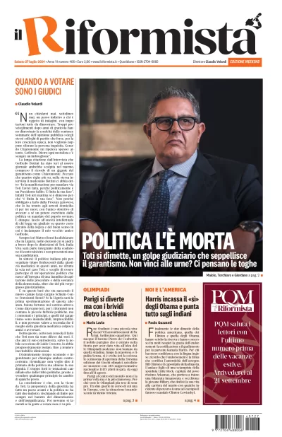Quotidiano del 27 Luglio 2024