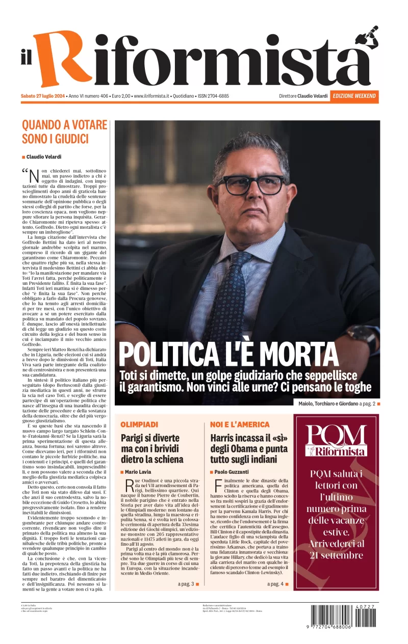 Quotidiano del 27 Luglio 2024