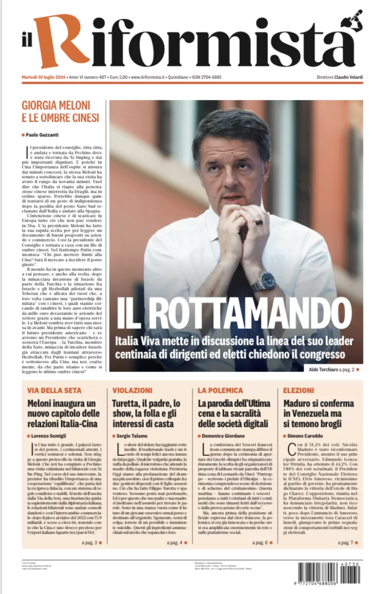 Quotidiano del 30 Luglio 2024