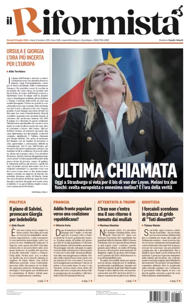 Quotidiano del 18 Luglio 2024