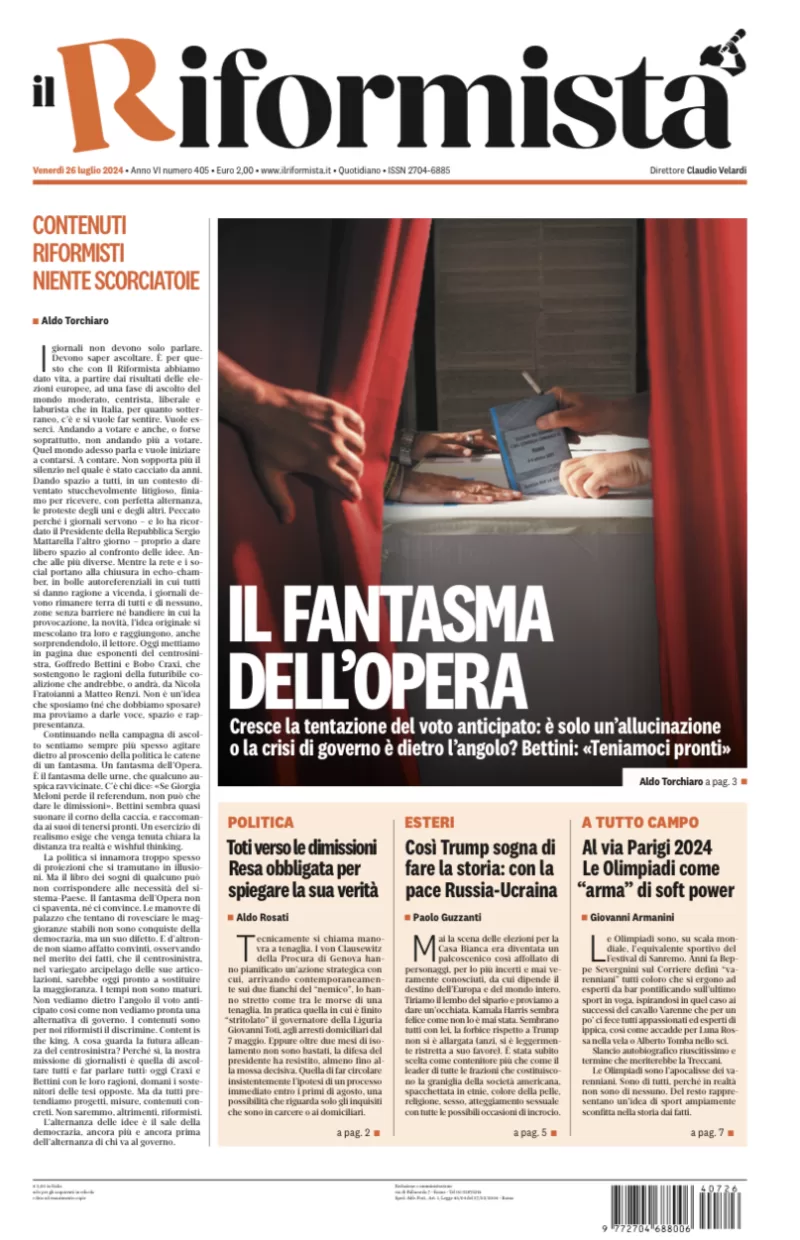 Quotidiano del 26 Luglio 2024