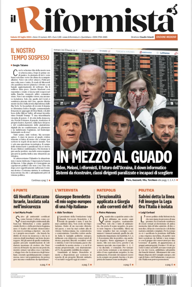 Quotidiano del 20 Luglio 2024